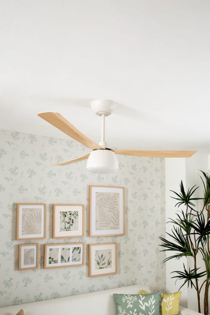 Leroymerlin Ventilatore da soffitto Fungo bambù Ø 132 cm dimmerabile SULION IP20 Flash Sale