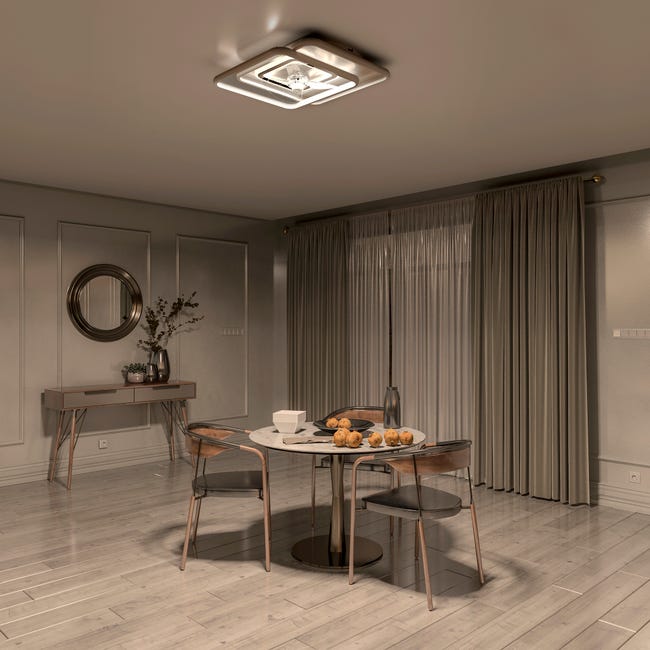 Leroymerlin Ventilatore da soffitto ALTEA bianco Ø 48.8 cm dimmerabile ARTE CONFORT IP20 Vendite stagionali