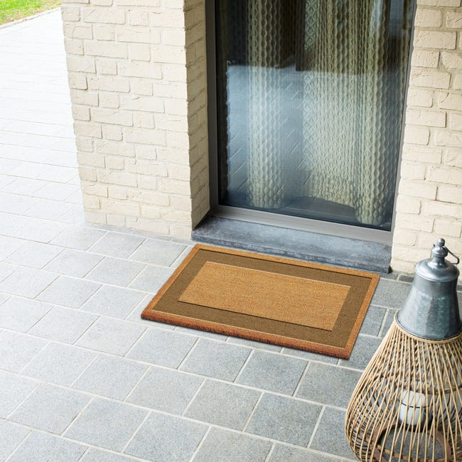 Leroymerlin Zerbino Raja in cocco beige e tortora rettangolare L 70 x L 40 cm Offerta migliore