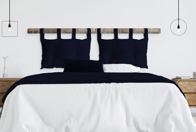 Leroymerlin Cuscino testata letto Panama navy 45 x 70 cm Offerta temporanea