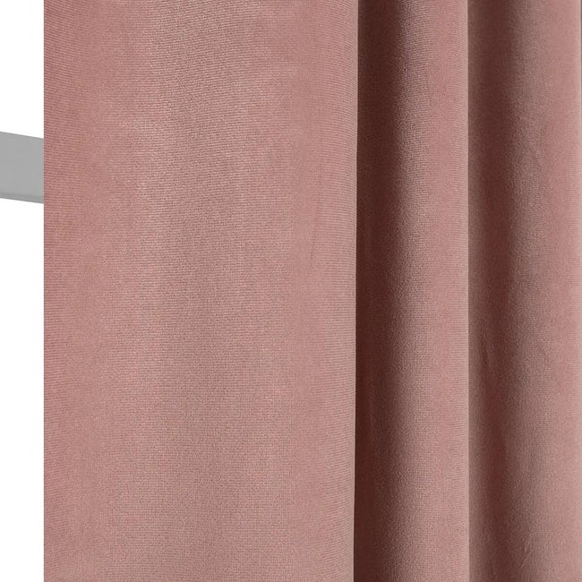 Leroymerlin Tenda Mystic rosa occhiello e fettuccia e passanti nascosti 135x280 cm Rilascio limitato