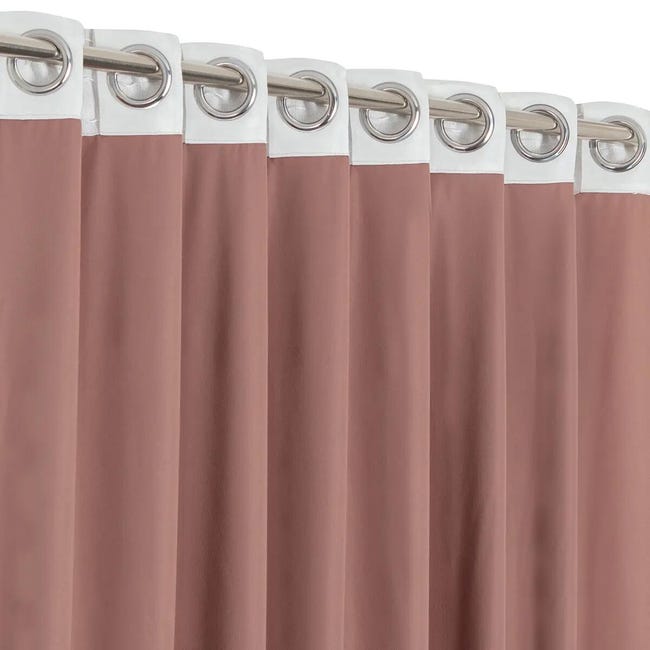 Leroymerlin Tenda Mystic rosa occhiello e fettuccia e passanti nascosti 135x280 cm Rilascio limitato