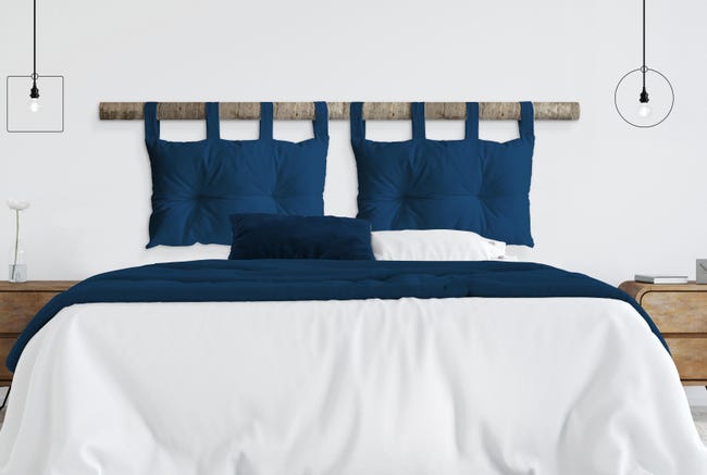 Leroymerlin Cuscino testata letto Ecopelle blu chiaro 45 x 70 cm Ultimi due giorni
