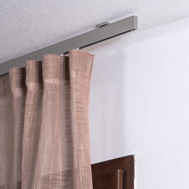 Leroymerlin Kit per binario tenda per onda semplice futura senza corda nickel in alluminio 160 cm Fino al 65% di sconto