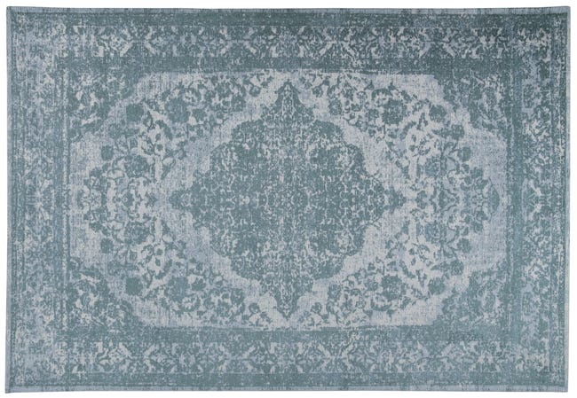 Leroymerlin Tappeto New Argentella orientale in cotone blu L 150 x L 80 cm Offerta speciale della fabbrica