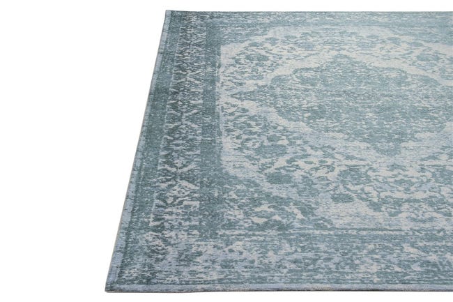 Leroymerlin Tappeto New Argentella orientale in cotone blu L 150 x L 80 cm Offerta speciale della fabbrica