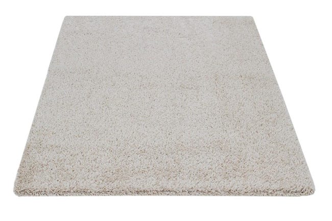 Leroymerlin Tappeto Shaggy Boston Ivory beige L 110 x L 60 cm Sostegno trimestrale