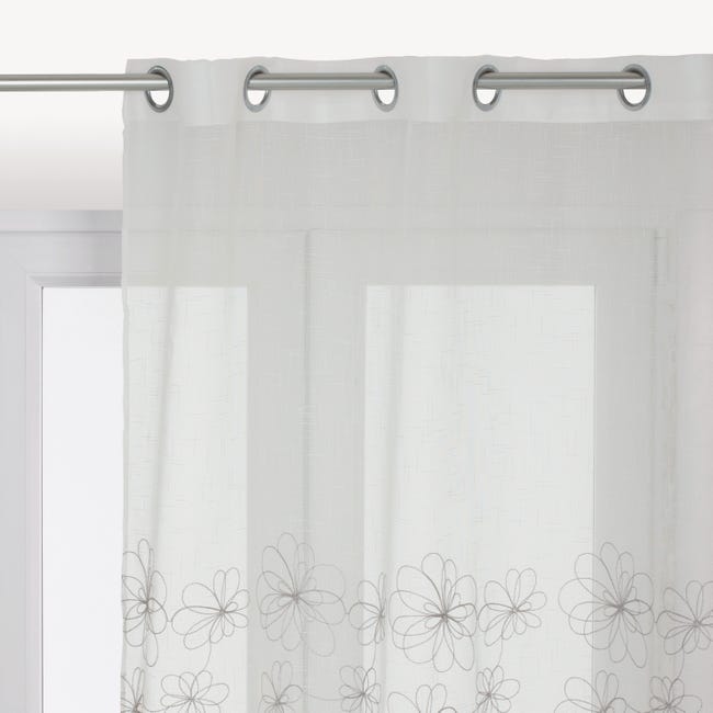 Leroymerlin Tenda Caterina bianco occhiello 140x290 cm 50% di sconto con spedizione gratuita