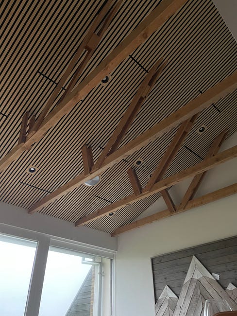Leroymerlin Pannello decorativo fonoassorbente Superior FIBROTECH Frassino L 244 x L 60 cm Sp 22 mm Vendita