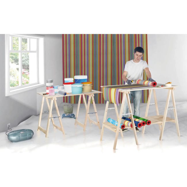 Leroymerlin Cavalletto pino Standard L 73.5 x P 73.5 x H 74 cm legno naturale Negozi Online