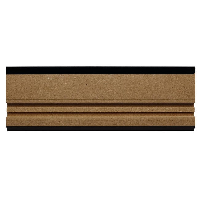 Leroymerlin Battiscopa Classic in mdf nero Sp 10 mm x H 7 x L 220 cm / 2.2 m Fino Al -60%