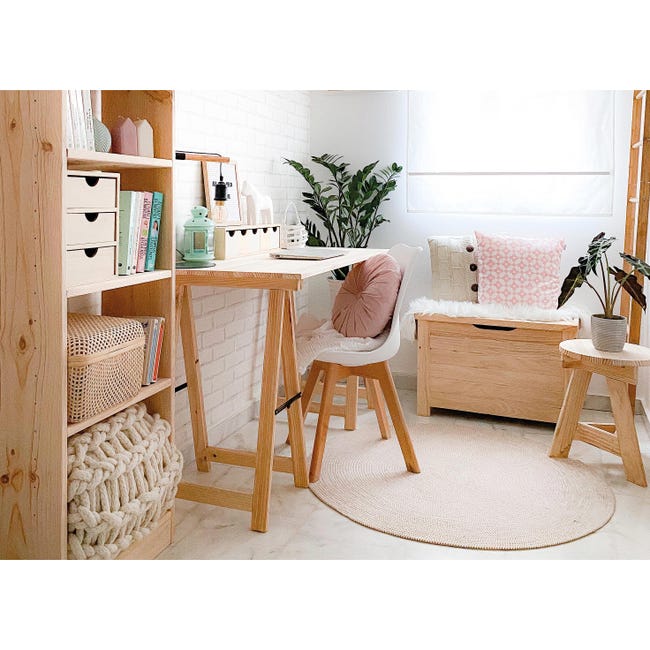 Leroymerlin Cavalletto pino Professionale L 53 x P 53 x H 75 cm legno naturale Shopping Online