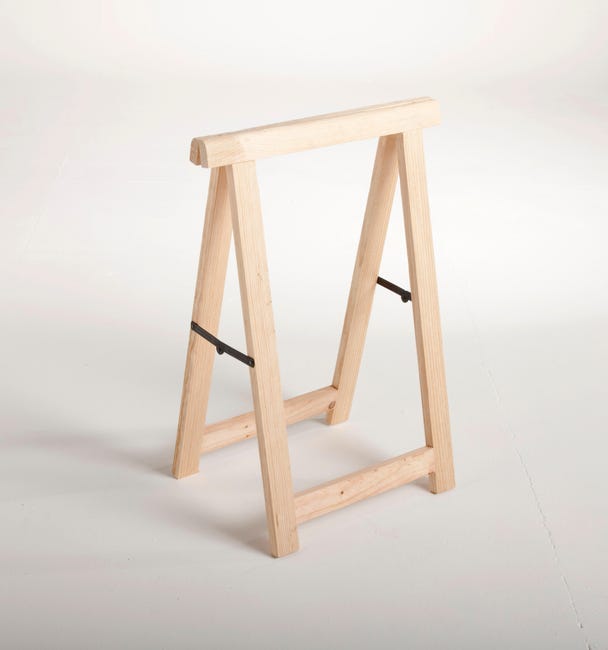 Leroymerlin Cavalletto pino Professionale L 53 x P 53 x H 75 cm legno naturale Shopping Online