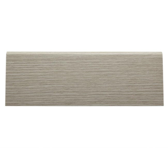 Leroymerlin Battiscopa con passacavo Classic in mdf rovere grigio Sp 15 mm x H 7 x L 240 cm / 2.4 m Novità
