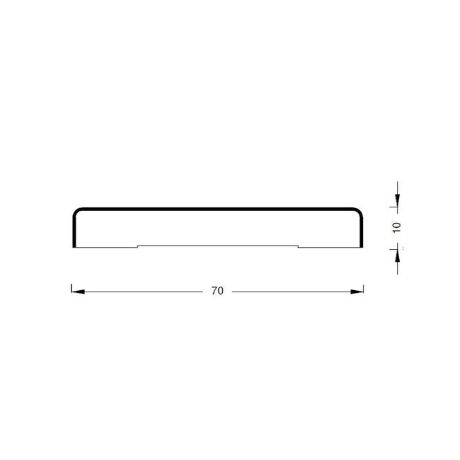 Leroymerlin Coprifilo per porta da interno in legno colore naturale P 10 x H 70 x L 2250 mm 5 pezzi Economico