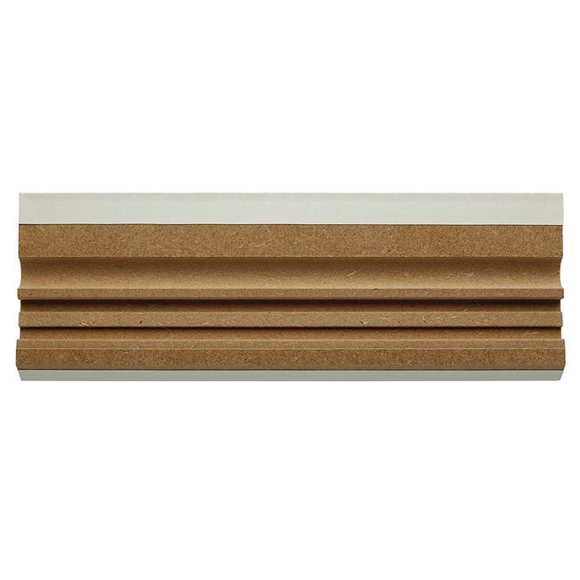 Leroymerlin Battiscopa con passacavo Classic in mdf bianco Sp 15 mm x H 7 x L 240 cm 10 pezzi / 24 m I Più Venduti