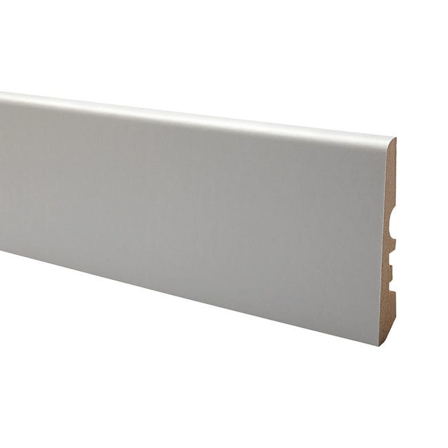 Leroymerlin Battiscopa con passacavo Classic in mdf bianco Sp 15 mm x H 7 x L 240 cm 10 pezzi / 24 m I Più Venduti