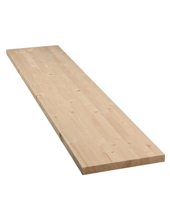 Leroymerlin Tavola lamellare in legno di abete 1° scelta L 30 x 120 cm x Sp 27 mm Moda