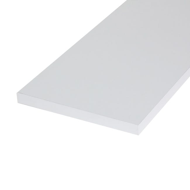 Leroymerlin Ripiano per mobile in truciolare rivestito melaminico ARTENS L 100 x P 20 Sp 18 mm bianco