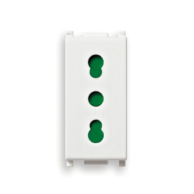 Leroymerlin Presa di alimentazione Plana VIMAR 16 A colore bianco