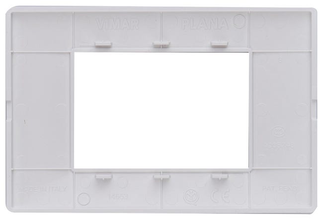 Leroymerlin Placca 3 moduli Plana VIMAR bianco Smaltimento dello stoccaggio