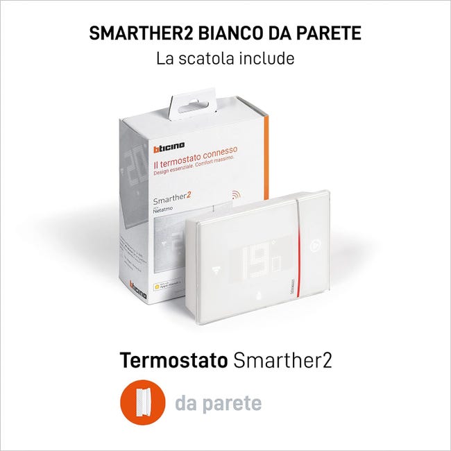 Leroymerlin Termostato intelligente e connesso BTICINO Cronotermostato WiFi bianco Liquidazione
