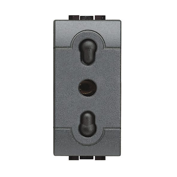 Leroymerlin Presa di alimentazione Living light BTICINO 16 A colore nero