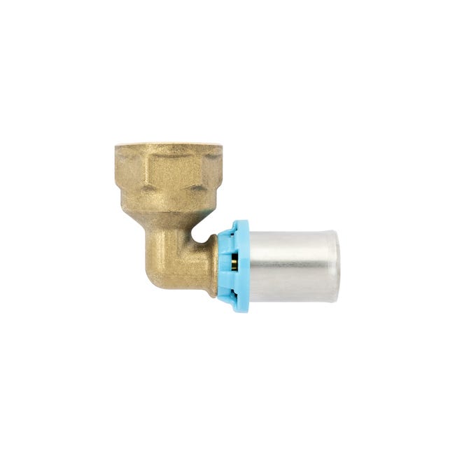 Leroymerlin Curva per tubo in ottone F 1/2" (15x21) 16 mm F 1/2" (15x21) L53.8 mm Ritorno libero