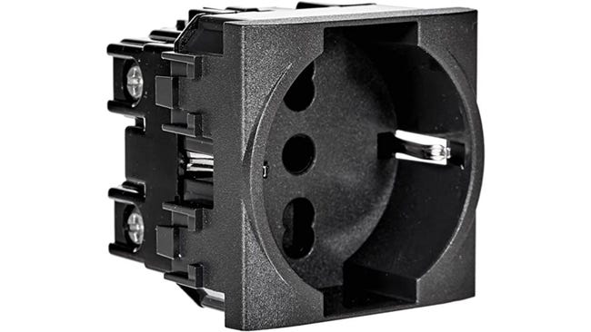Leroymerlin Presa di alimentazione universale Living light BTICINO 16 A colore nero Ultimi due giorni