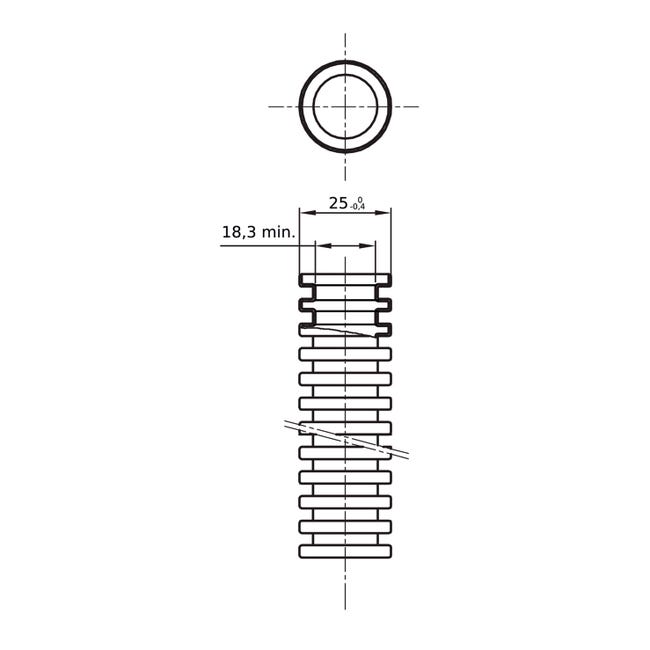 Leroymerlin Tubo corrugato nero Ø 25 mm L 75 m Esporta salva