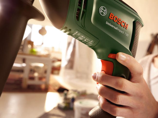 Leroymerlin Trapano a percussione BOSCH Universal Impact 730 W Qualità Garantita