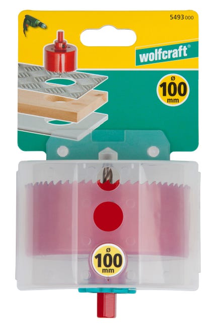 Leroymerlin Sega a tazza WOLFCRAFT in acciaio Ø 100 mm Offerta esclusiva