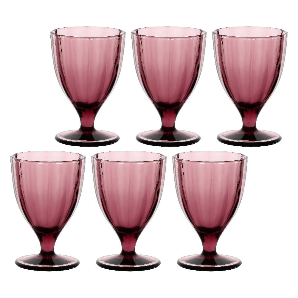 ROSÈ A POIS Set 6 calici Vinaccia Amami In Linea