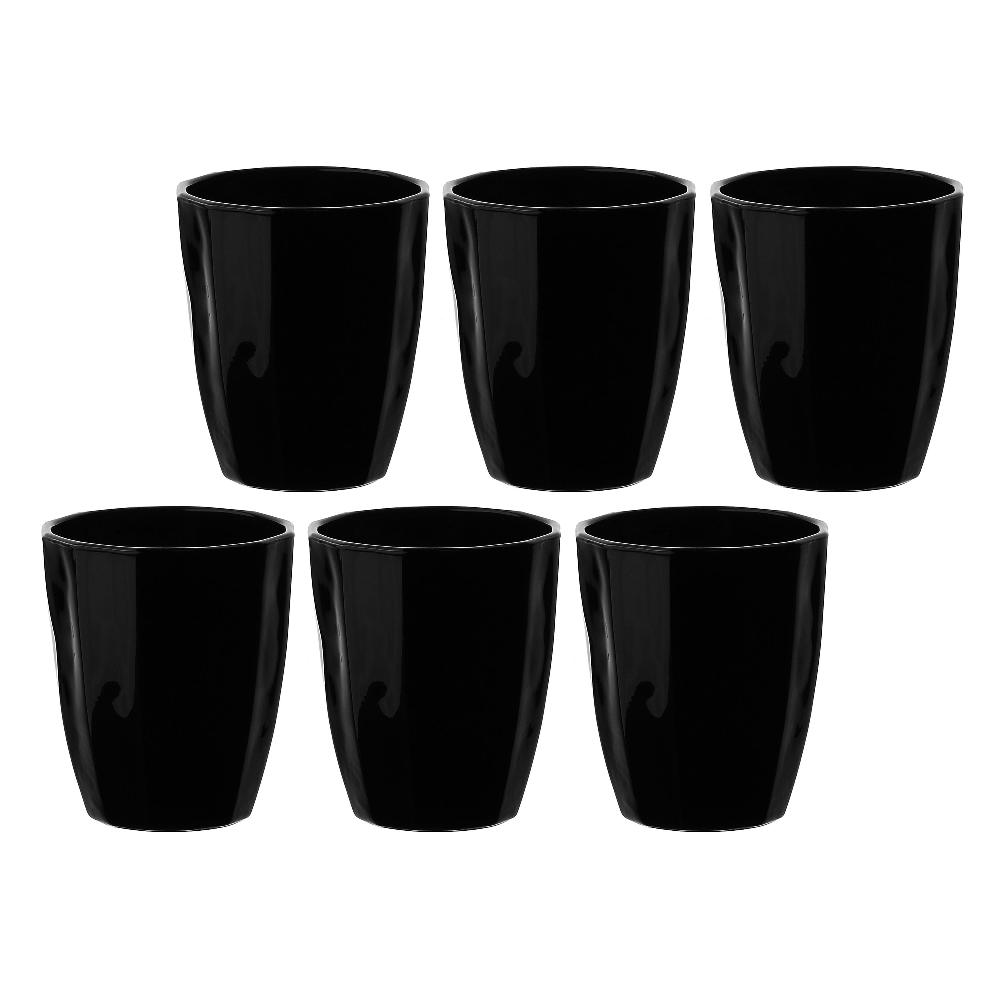 ROSÈ A POIS Set 6 bicchieri Nero Amami Negozi Online
