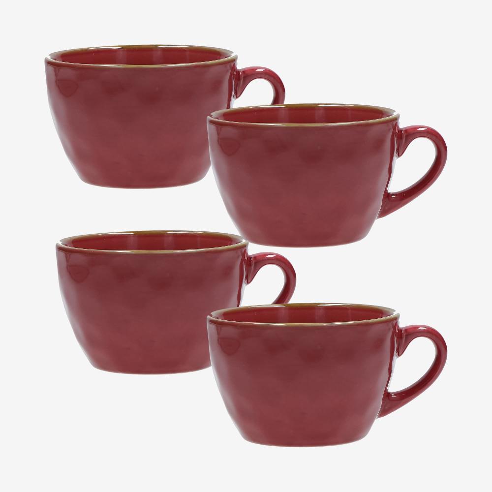 ROSÈ A POIS Tazze Colazione Consegna Veloce