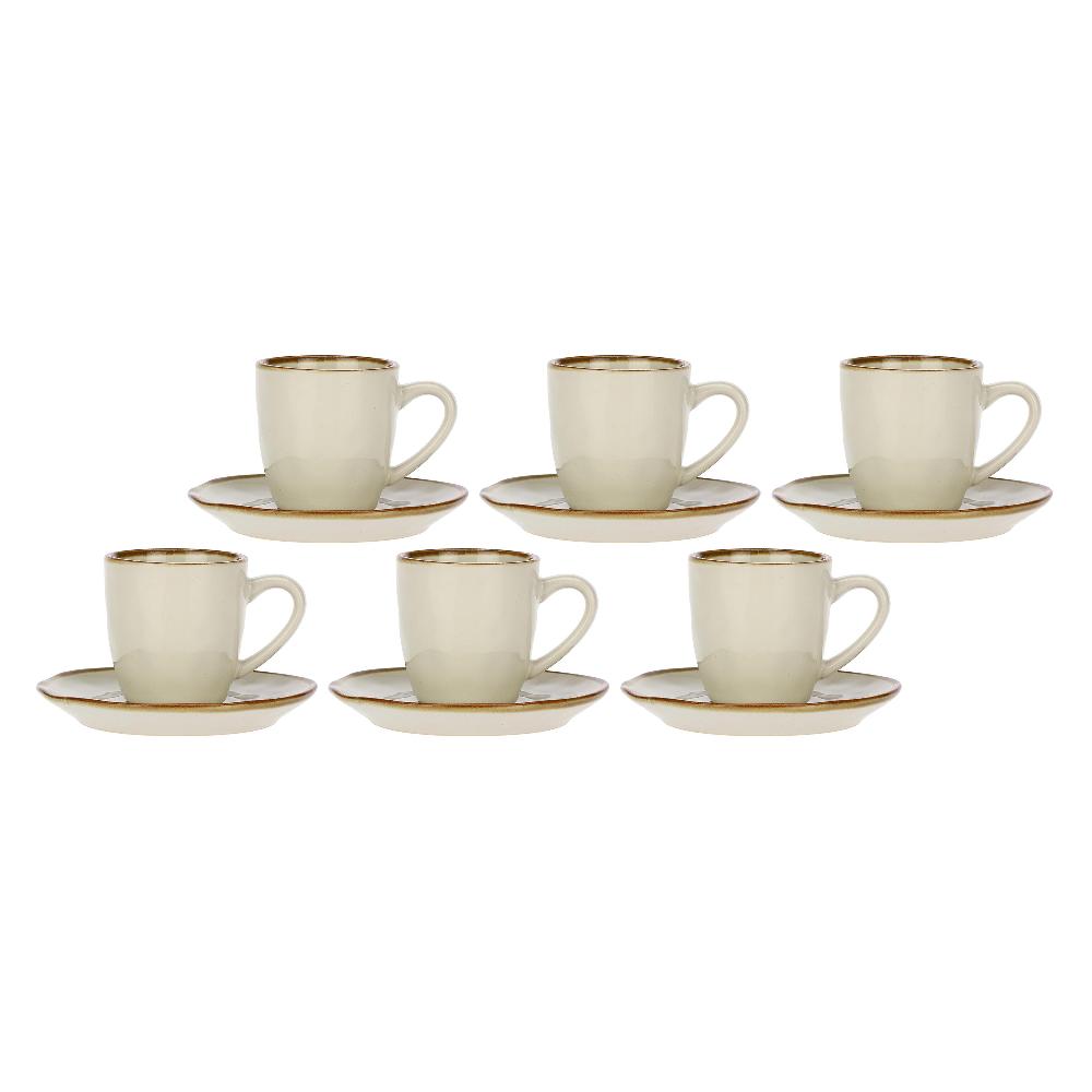 ROSÈ A POIS Set 6 Tazzine Caffè con piattino Concerto Avorio Offerta
