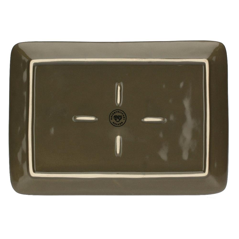 ROSÈ A POIS Set 2 Vassoi Rettangolari 27x19 cm Concerto Grigio Tortora Offerta
