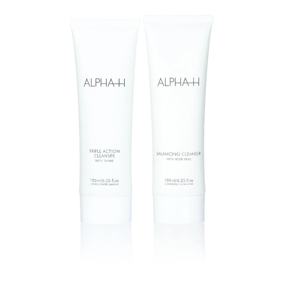 QVC Alpha - H 2 detergenti viso: Balancing + Triple Action Nuova