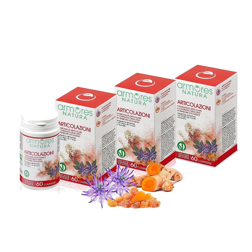 QVC Armores NATURA Articolazioni Kit 3 integratori alimentari (180cpr) Promozione Limitata