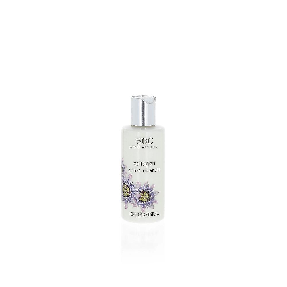 QVC SBC Hydra Collagen 3in1 kit 3 detergenti viso + shammy Outlet