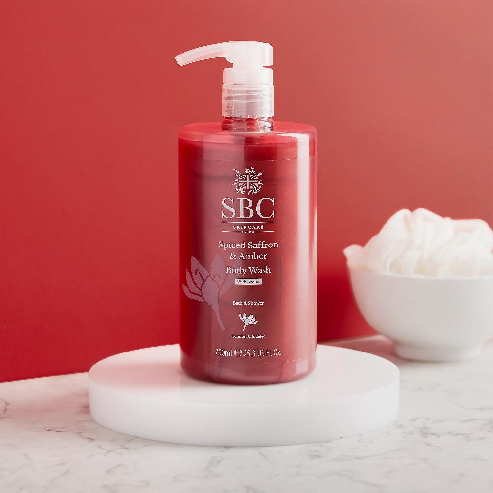 QVC SBC Bagnoschiuma fiori di zafferano e arnica (750 ml) Vendite Flash