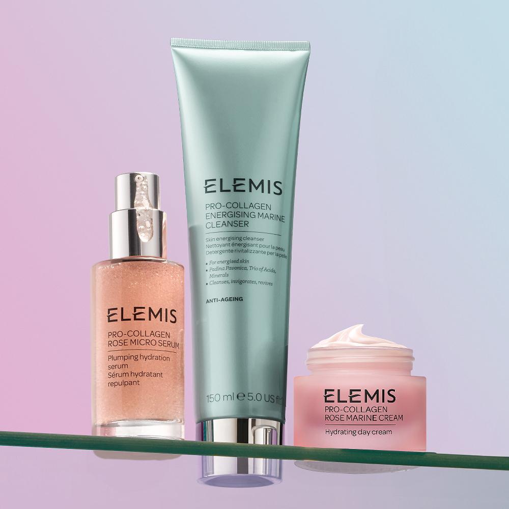QVC Elemis Pro-Collagen Detergente siero e crema viso Vendite Flash