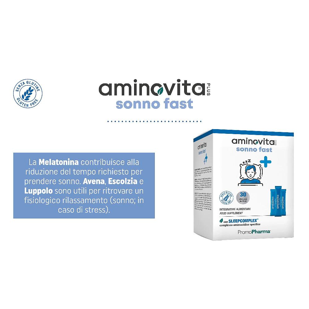 QVC PromoPharma Aminovita Sonno Fast integratore con melatonina (30 stick) Offerta