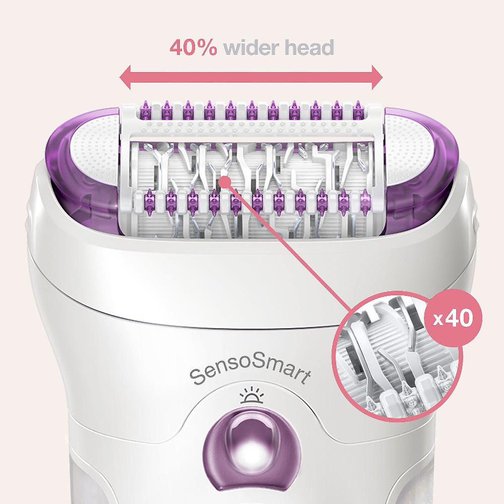 QVC Braun Epilatore elettrico Silk-épil 9-700 SensoSmart™ Pezzi Unici