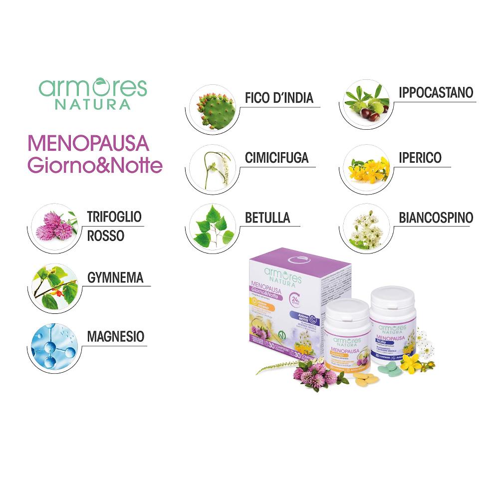 QVC Armores Menopausa 30+30cpr Giorno & Notte Esporta salva