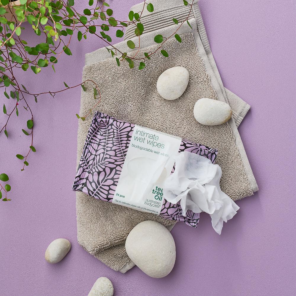 QVC Australian Bodycare 6 confezioni di salviette intime con Tea Tree oil In vendita