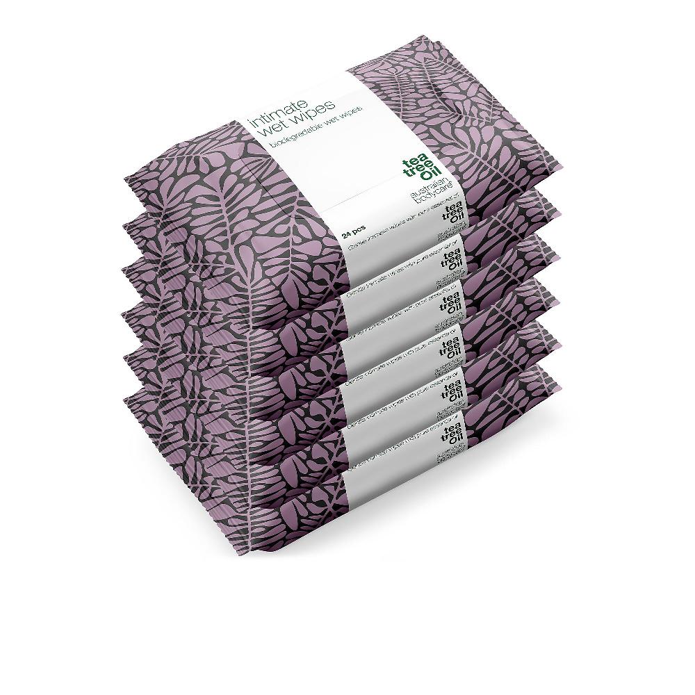 QVC Australian Bodycare 6 confezioni di salviette intime con Tea Tree oil In vendita