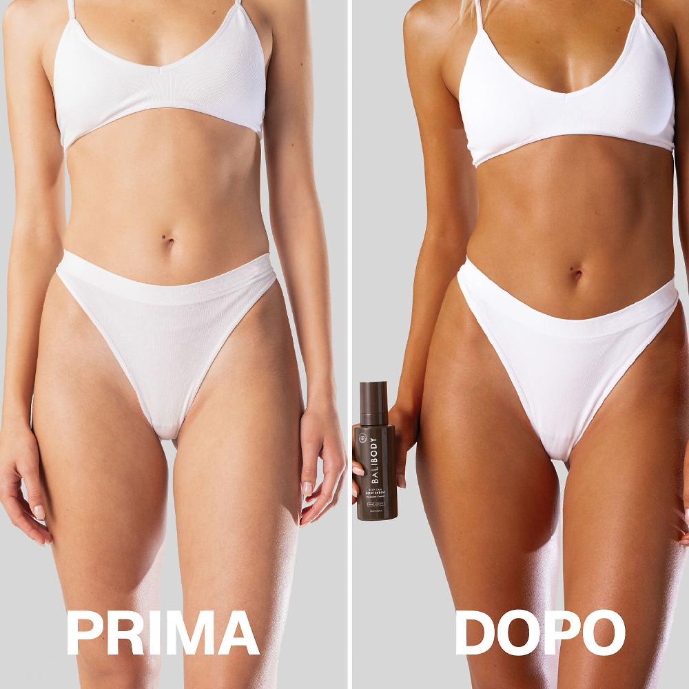 QVC Bali Body Siero autoabbronzante corpo Self Tan + pennello Vendite stagionali