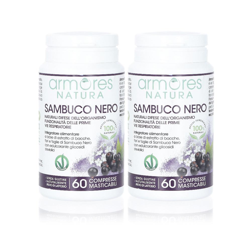 QVC Armores Sambuco Nero integrat. alimentare (2 x 60 compresse) Offerta settimanale