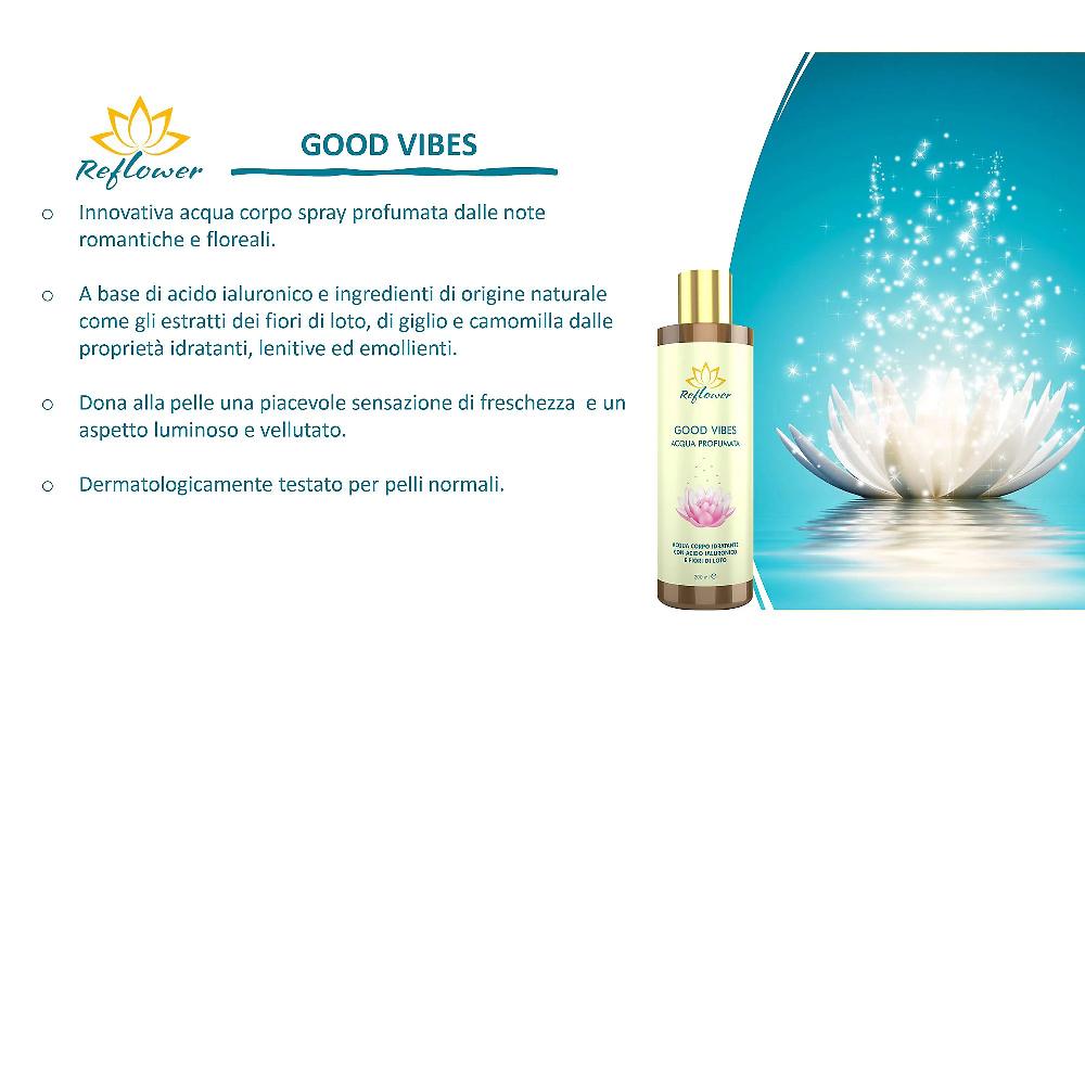 QVC Reflower Acqua corpo profumata in spray Good Vibes Enormi sconti